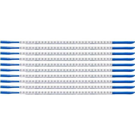 Brady ClipSleeve Wire Markers Size 07 Nylon 18 AWG - 18 AWG, 0 Pack of 300 Each, 300PK SCN07-0